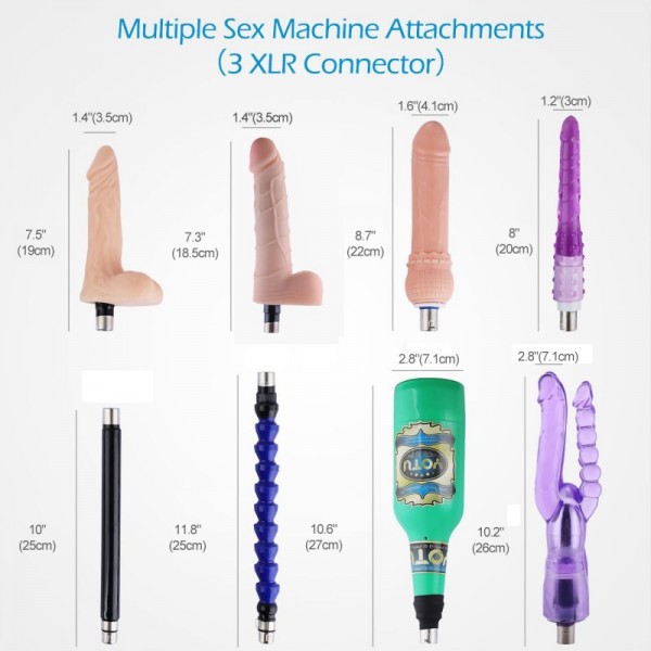 Hismith Basic Machine à baiser automatique pour les couples, avec huit accessoires de machine à sexe du système 3XLR