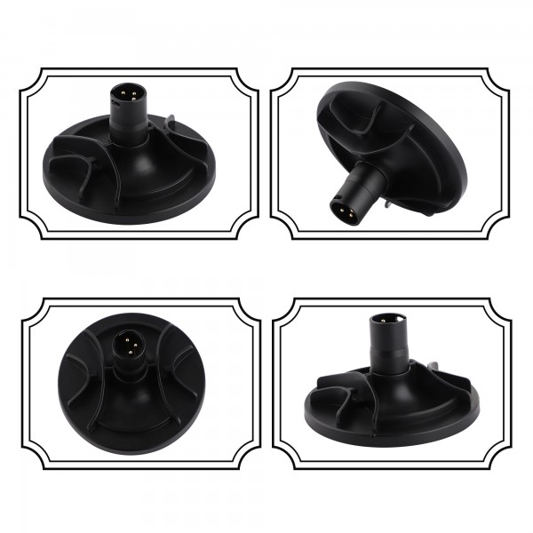 Hismith Suction Cup Adapter for Non-suction Dildos, with 2 Pair Rubber Bands (3XLR Version)