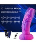 Anální dildo Wildolo Vibrator Monster s 10 vibračními režimy a bezdrátovým ovládáním aplikací