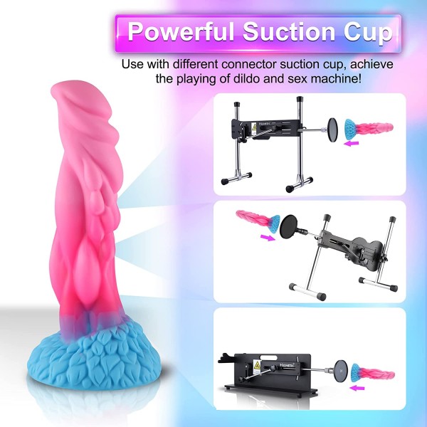  Wildolo 8.20" Monster Dildo with Suction Cup for Hands- Free Play Flexible Fantasy Dragon Toy