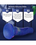 Wildolo 8,38" monsterdildo med sugekopp for handfri lek Realistyczny silikondildo