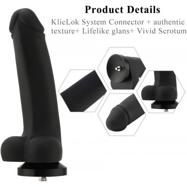 Hismith 11.4'' Smooth Silicone Dildo with KlicLok System 