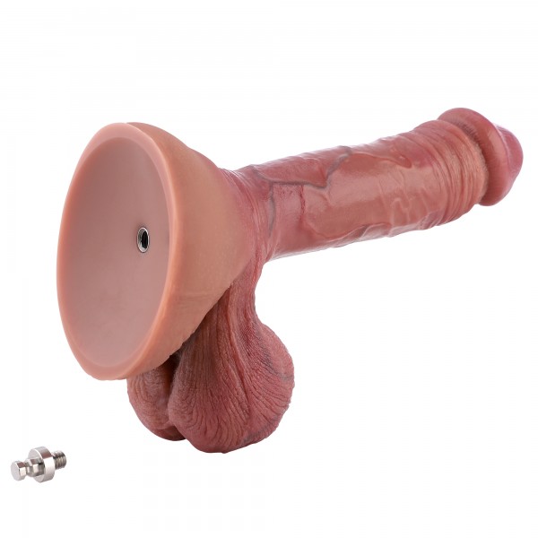 Hismith 8.46" Dual-density dildo with veins,6.5" Insertable