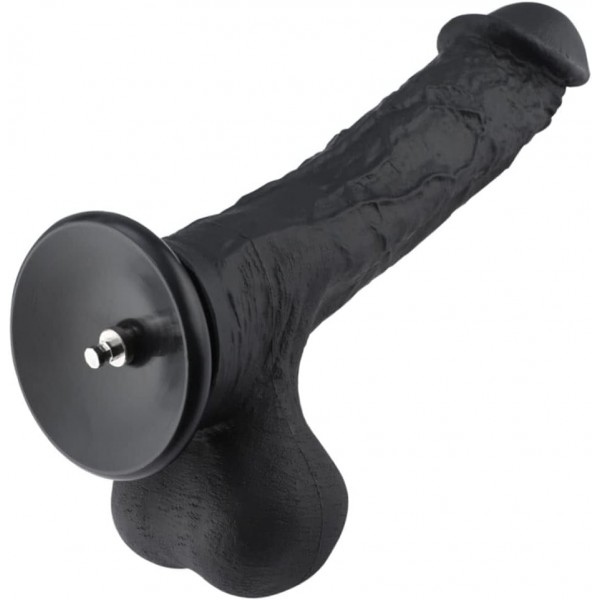 12,4palcové černé super obrovské silikonové dildo Hismith pro prémiový sexuální stroj Hismith