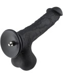 Hismith 12,4 Inches Black Super Huge Silicone Dildo för Hismith Premium Sex Machine