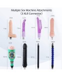 Sex machine with 3XLR connection for women and men with masturbator