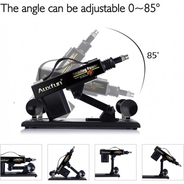  Fucking Machine for Female Adjustable Angle Control Thrusting Speed with 3XLR Connector Attachments Silicone Dildos