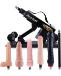 Fucking Machine for Female Adjustable Angle Control Thrusting Speed with 3XLR Connector Attachments Silicone Dildos