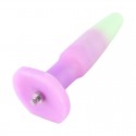 Hismith 7.4" Glow in the Dark Silicone Dildo for Anal Sex