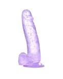 7.87 inch Sparkling Dildo Human Safety Material with Powerful Suction Cup