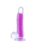 Jelly Dildo Luminous G-Spot Dildo, lebensechter Penis mit starkem Saugnapfbecher