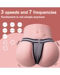 4,62 фунта вибрационной задницы секс -кукла мужской мастурбатор, 3 скорости и 7 частот с вибрацией для вагинального пола