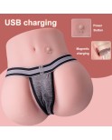 4.62LB Vibrating Ass Sex Doll Male Masturbator,3 speeds and 7 frequencies with Vibration Function for Vaginal Sex