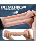 Male Masturbator Cup Vagina and Oral Sleeve Male Stroker, Hands Free Pocket Pussy Adult Sex Toys for Men