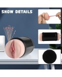 Mannlig onurbator kopp vagina og oral hylse mannlig stroker, hender gratis lomme fitte voksen sexleketøy for menn