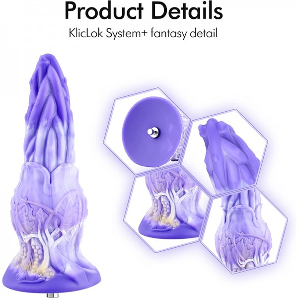 Hismith  8.76" Silicone H-Plant Anal Dildo with KlicLok System