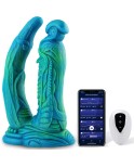 Monster Fantasy Silicone Dildo, Big Vibrating Soft Double Dildos med Suge Cup