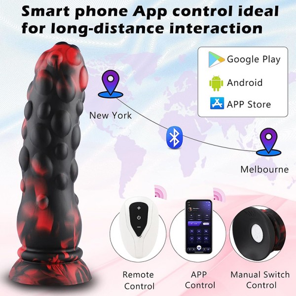 9 Inch Huge Silicone Dildo Fantasy Knot Vibrating Silicone Dildos for Women with APP Control al Full Body Adult Sex Doll for Men