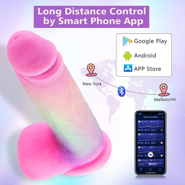 10.24 Inch Remote Control Vibrating Realistic Suction Cup Dildos