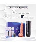 EROPAIR Remote Dildo Vibrator en mannelijke masturbatiebeker set