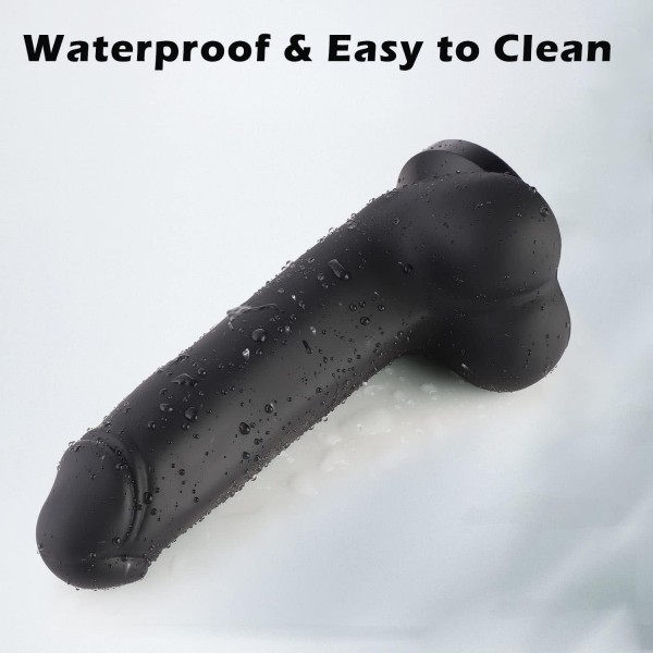 11.4 Inch Vibrating Lifelike Soft Silicone Dildo with Suction Cup