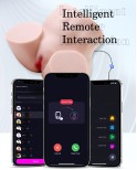 App intelligent fjernkontroll med 10 skyv og vibrerende modus mannlig onurbator sexleketøy