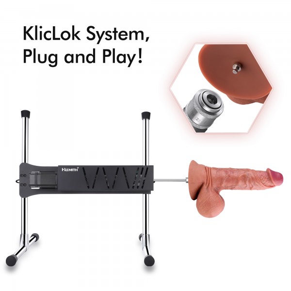 Hismith 12.4” Gigantic Dual-density Silicone Dildo, 9.1” Insertable Length Dong with KlicLok System