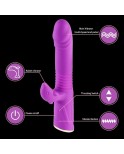 Dildo Vibrateur télescopique imperméable Charge magnétique Charge sexuelle pour couples