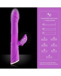 Dildo Teleskopické vibrátor vodotěsný magnetický náboj sexuálních hraček pro páry