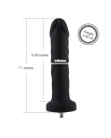Hismith 7.1 "silikonové dildo pro sexuální stroj Hismith s konektorem KlicLok