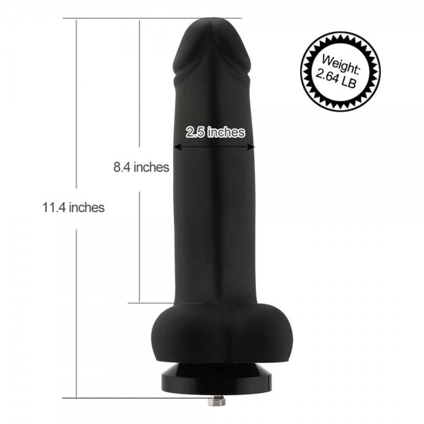 Hismith 11.4'' Smooth Silicone Dildo with KlicLok System 