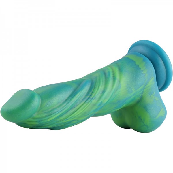 Hismith 9.5" silicone dildo, 7.3" insertable length with KlicLok system