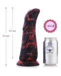 Enorm fantasi -monster dildo, mjuk tjock vibrator livtro penis med sugkopp