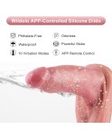 Wildolo 8.3 "App kontrollert realistisk silikon dildo vibrator