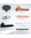 Auxfun automatisk sexmaskin dildo maskin med Bluetooth -appkontroll