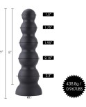 Hismith 9”Silicone Anal Dildo, Anal Beads with 5 Smooth Balls, Butt Plug with KlicLok System