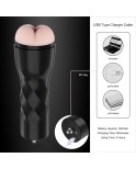 Hismith Male Masturbator with KlicLok System, 3 Speed+2 Modes Vibrating Male Stroker with Remote Controller