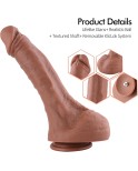 Hismith 11.8” Dual-Density Silicone Dildo, Ultra Realistic Dildo with Veins with KlicLok System