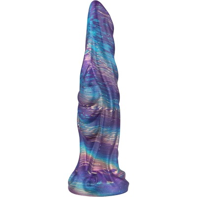 Fantasy silikone farverig knude g-spot anal dildo med sugekop